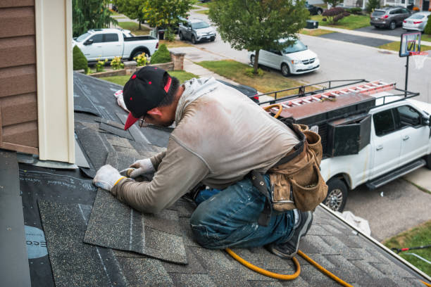 Professional Emergency Roof Repair technician working in Westport, WA